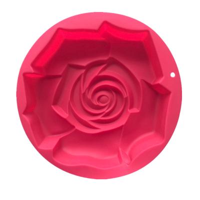 Silicone Single Oversized Rose Cake Mold Single Hole Large Flower Shaped Baking Tray