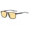 Classic Square Frame Sports Night Vision Men's Reading Glasses Ultra Light Neutral Night Brightening Anti Blue Light Glasses