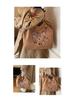 2026 Spring Japanese Style Eco-friendly Nylon Embroidered Tote - Large Capacity Casual Single Shoulder Bag for Women