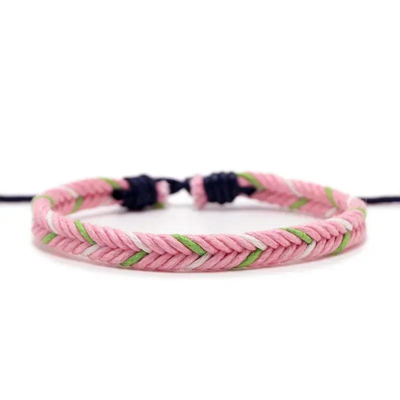 Various colors Lucky Charm Tibetan Bracelets & Bangles For Women Men Handmade Knots Green Rope Amulet Gift Bracelet