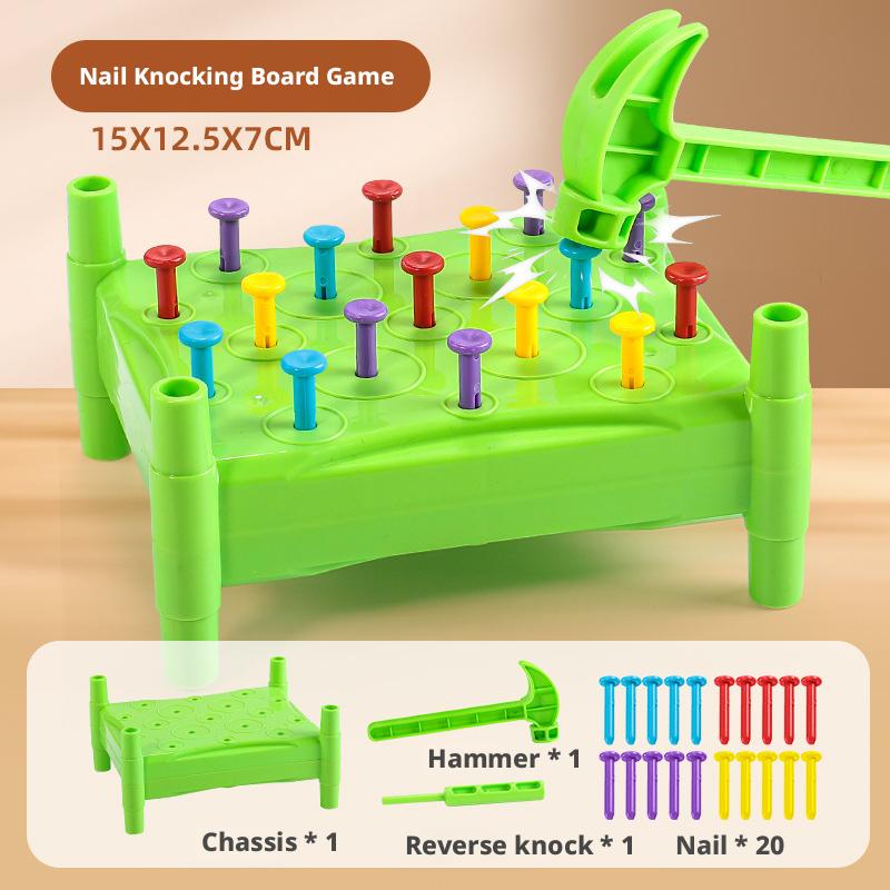 Youngsters High-Standard Nails High-Standard Wooden Hammer First-Class Toy First-Class Children Premium-Quality Fine High-Standard Motor