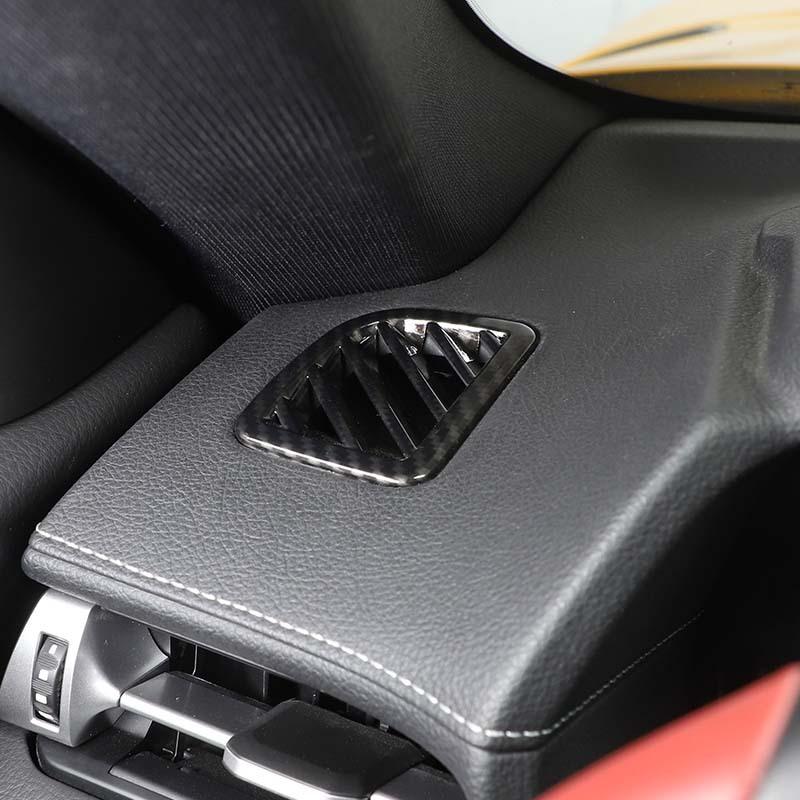For Toyota Supra GR MK5 -22 ABS Carbon Fiber Style Dashboard Air Outlet Frame Sticker Car Interior Modification Accessories