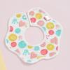 Class A Newborn Baby Saliva Towel Crepe Waterproof Petal Bib Autumn Winter Children Eating Cartoon Cotton Bib