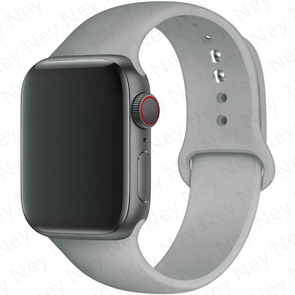 Silikonový řemínek pro Apple Watch 44mm 40mm 49mm 45mm 41mm 38mm 42mm Correa Belt Bracelet pro Apple Watch Series 9 8 7 6 5 3 SE Ultra 2