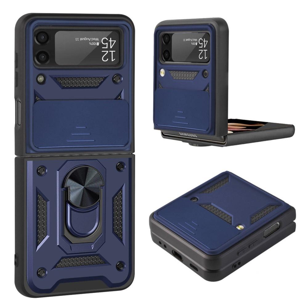 Armored case for Samsung Galaxy Z Flip3 5G, CamShield Slide, blue
