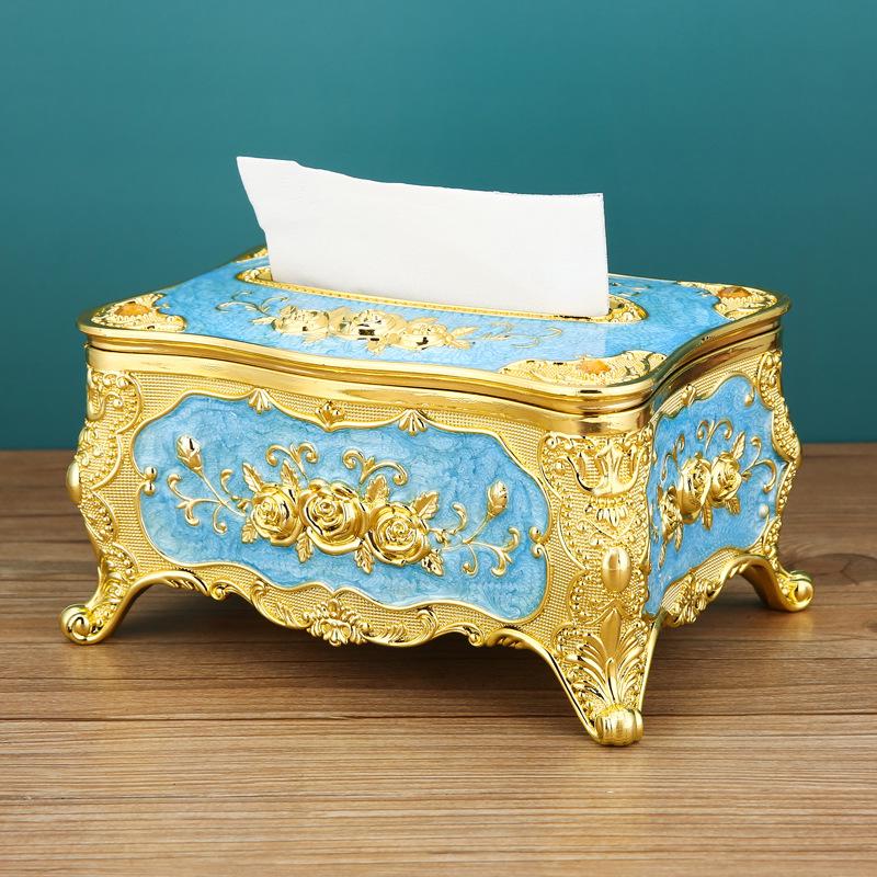 European-Style Luxury Tissue Box for Home, Hotel, Restaurant, or KTV Decor