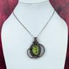 Serpentine Gemstone Pendant Copper Wire Wrapped Decent Jewelry Gifts For Mother