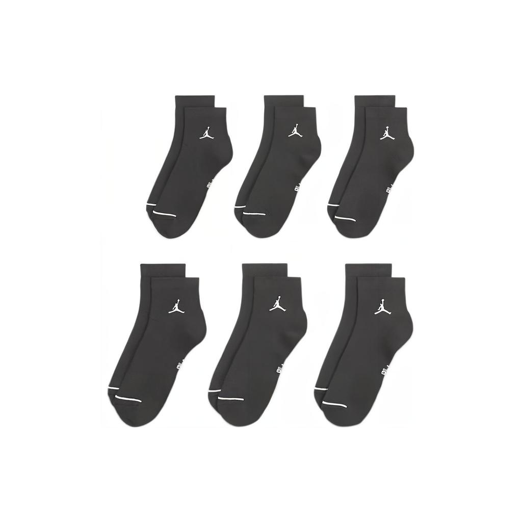 Air Jordan Everyday Ankle Socks 'Black White' Unisex DX9655-010