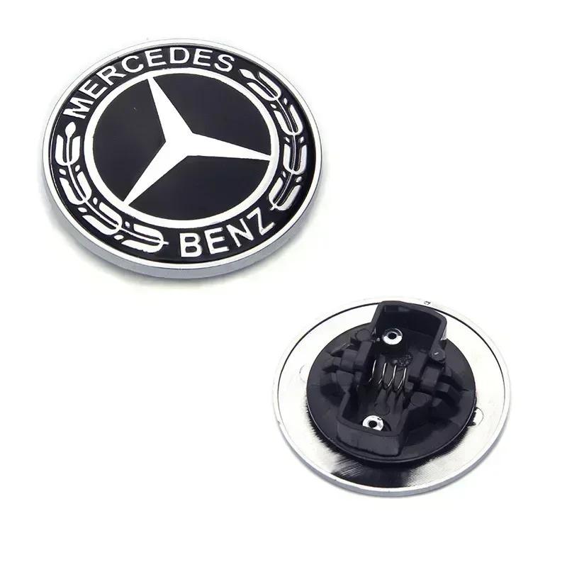 1pcs Car For Mercedes benz AMG Car Metal Flat Hood Emblem Front Badge Logo Sticker For Mercedes Benz W212  GLC GLK
