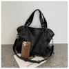 Borse a tracolla grandi da donna nere Borsa tote casual di grandi dimensioni Borsa a tracolla Hobos in pelle Pu di qualità Borsa da viaggio femminile