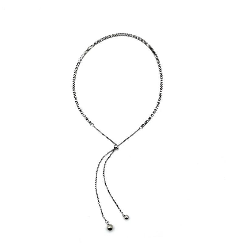 Minimalist Stainless Steel Adjustable Chain Necklace For Women
