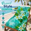 Tropical Flower Beach Towel Sand Free Quick Dry Flat Print Plumeria Floral Bath Towel for Summer Travel Holiday Pool Party