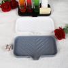 Silicone Drain Soap Box Bathroom Anti-slip Sink Tray Creative Washing Table Soap Tray Free Punch Drain Rack Portable Soap Dishes
