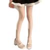 Women Sweet JK Preppy Ultra-Thin Sheer Pantyhose Stockings Glitter Rhinestones Dots See-Through Tights Leggings Hosiery