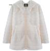 New fur autumn and winter imitation fur imitation mink medium and long hooded fur jacket women's coat