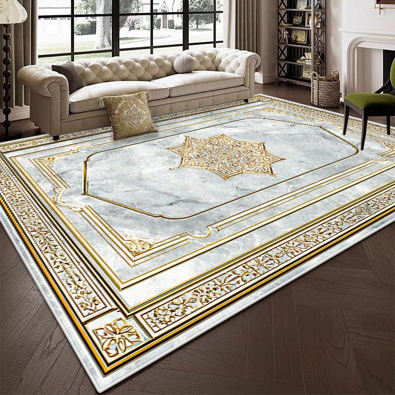 Modern Light Luxury Decoration Home Carpet Living Room Large Area Antiskid Cloakroom Rug Soft Machine Washable Coffee Tables Mat