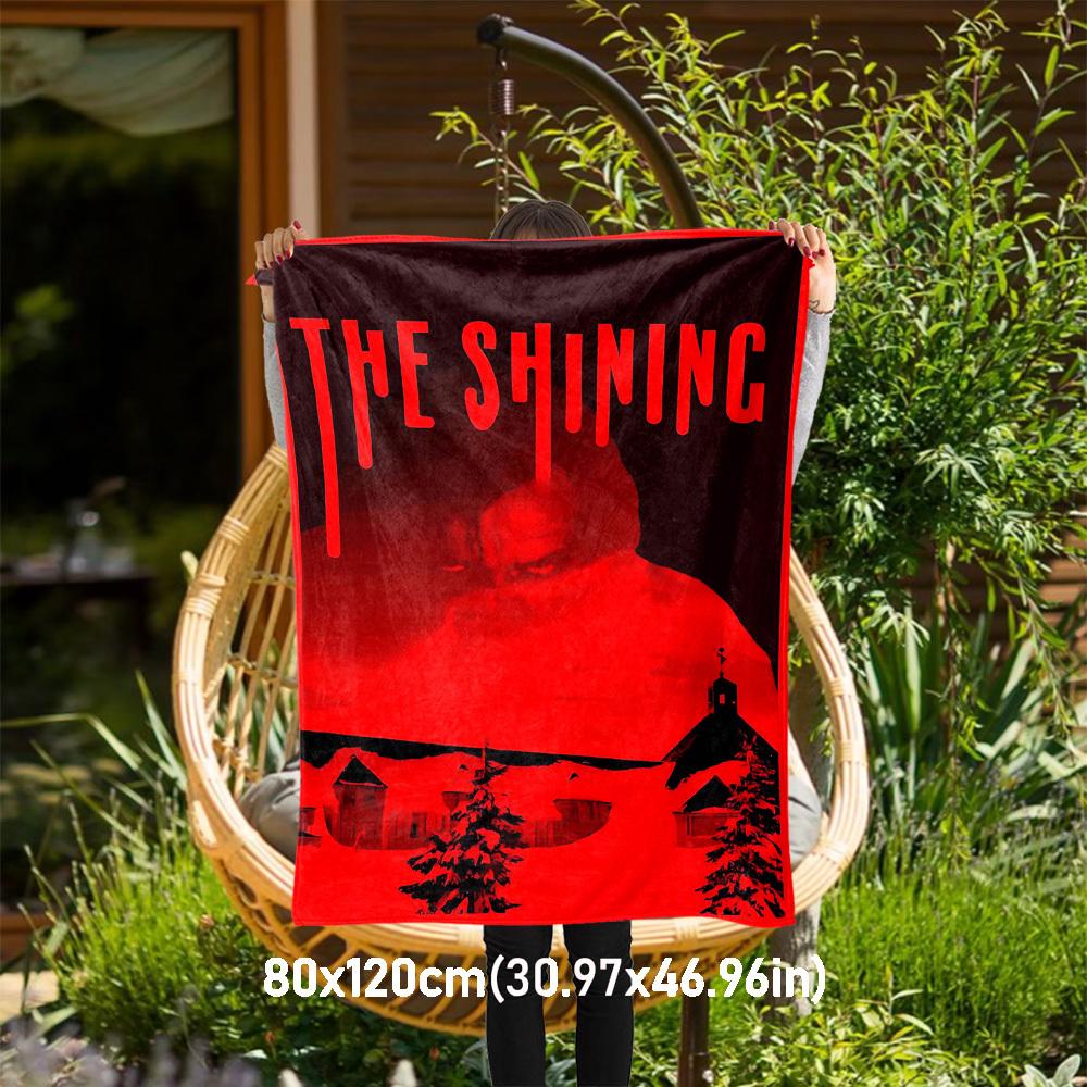 1pc THE SHINING Outdoor Flannel Blanket Soft Plush Decor for Picnics, camping,Bedroom, Playroom, or Lunch Break, Perfect Gift