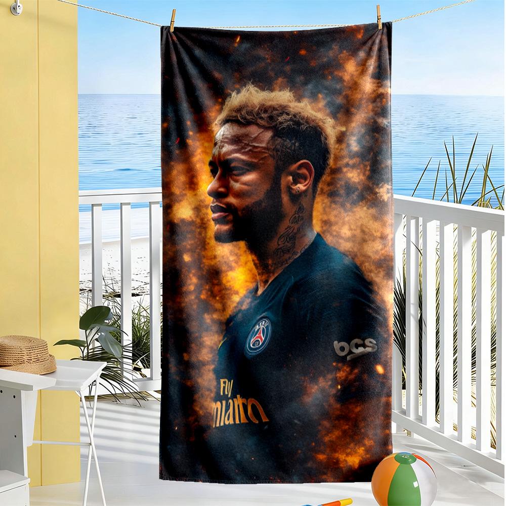 Ethereal Warrior Shadows Beach Towel Super Soft Microfiber Quickdry Fabric Comfortable Lightweight