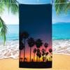 Coconut Palm Trees Beach Towel Microfiber Tropical Beach Beach Towels for Travel Quick Dry Super Absorbent Sand Proof Bath Towel