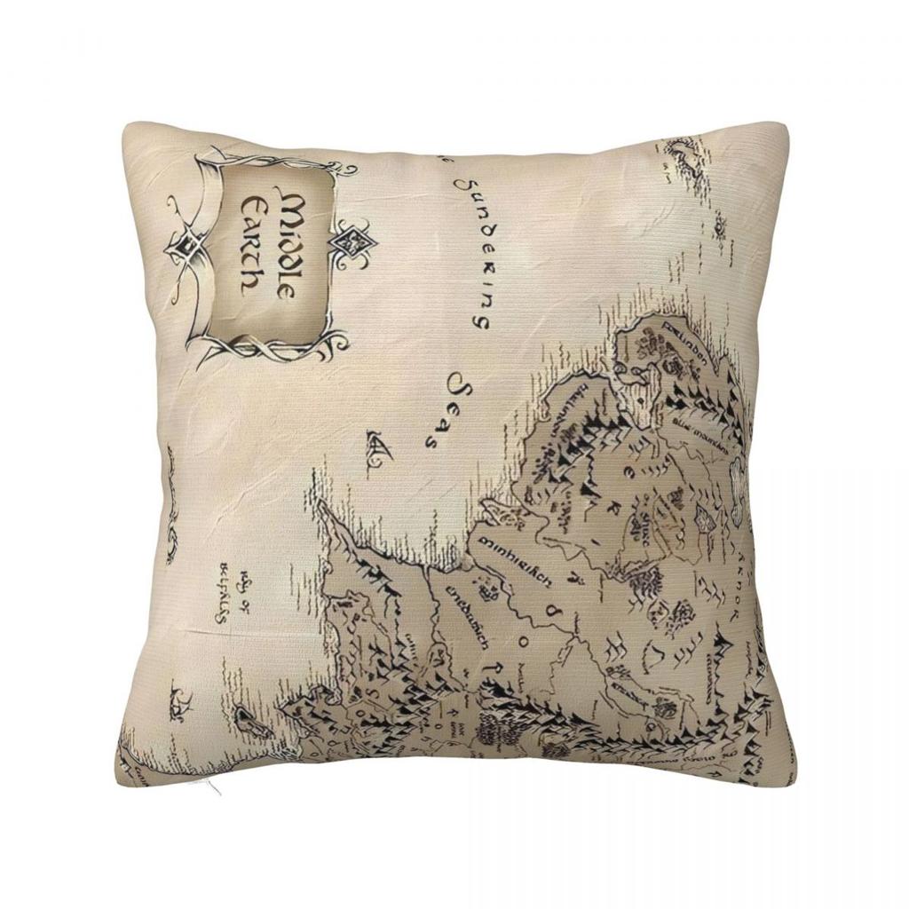 L-Lords Of The R-Rings Middle Earth Pillow Cover Soft Pillow Case Cushion Cover Pillowcases For Office Car Home Decorative