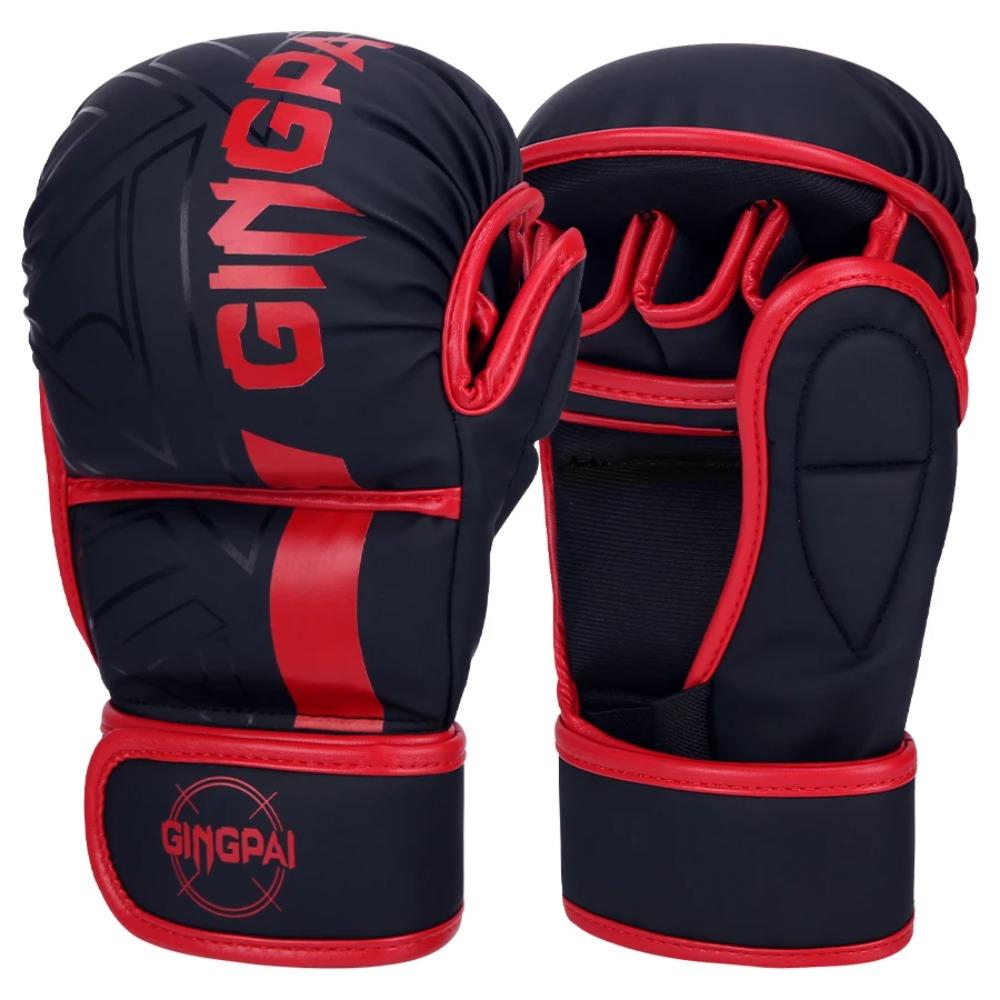 Professionele MMA Bokshandschoenen Halve Vinger Zandzak Karate Muay Thai Trainingshandschoenen PU Volwassenen Kinderen Verdikt Boksmateriaal