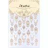 Baroque Gold Scepter Nail Stickers: Retro Gem & Luxury Court Style