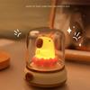 Vintage Capybara Nightlight Silicones Desktop Figurine with Gentle Glowing Oil Lamp Shape USB Rechargeable Night Lamp