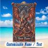 Dragon Phoenix Theme Beach Towel Personalized Custom Name & Text Soft Quick Dry Beach Towel for Swimming Travel