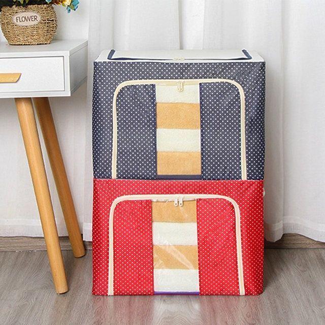 Large Quilt Storage Bag Dust-proof Wardrobe Quilt Clothes Organizer Household Blanket Zipper Sorting Bags Moving Bag Storage Box