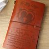 Journal Notebook Loose-Leaf Refillable Faux Leather Cover with Elastic Strap