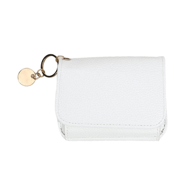 

Vintage Solid Color Short Wallet Women Men Portable Coin Purse Credit Card Storage Bag Minimalist Daily Wallets бежевий