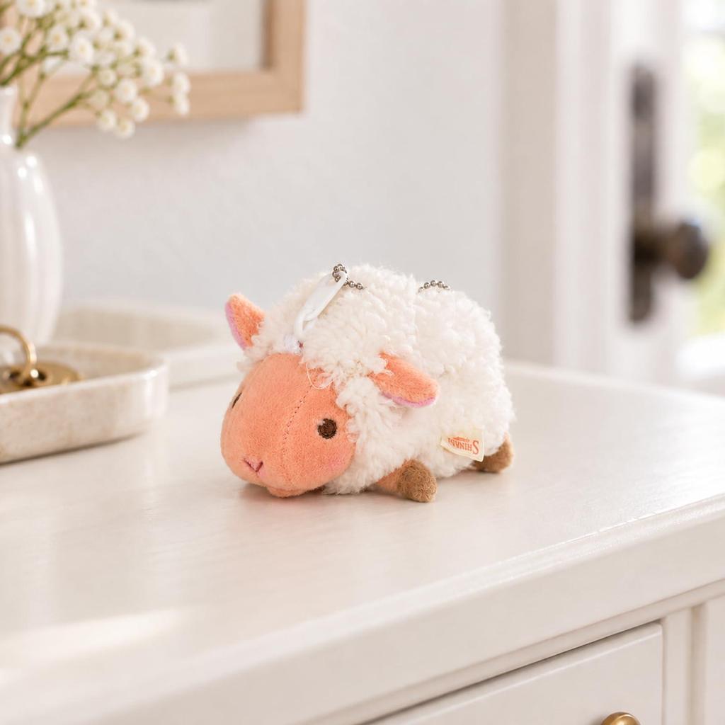 Shinada 2027 Zodiac Year Baby Ram Coin Case Height 9cm White Ball Chain Included Stuffed Toy