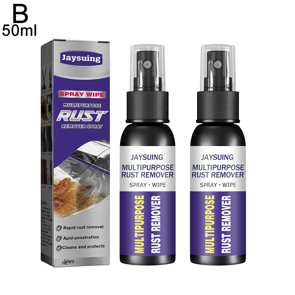 2bottle Rust Remover Derusting Spray Car Anti-Rust Multi-Purpose Motorcycle Metal Spray Derusting Car Parts Remover Mainten E0J0