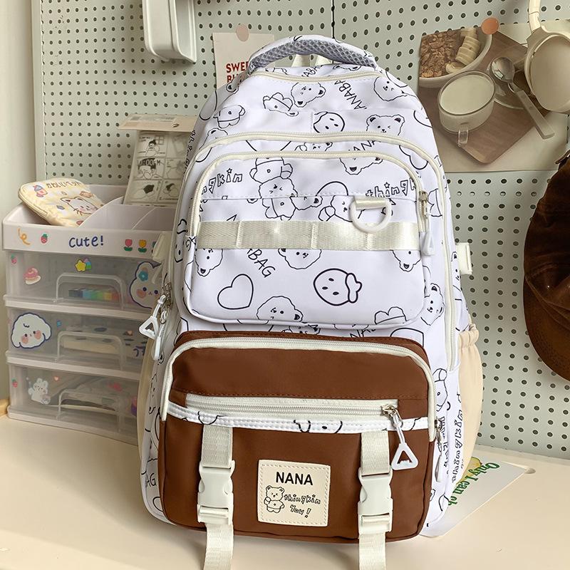 Grundschulmädchen  Hoher Wert Mittelschülerin Gymnasiastin  Studentin  Süßer Rucksack