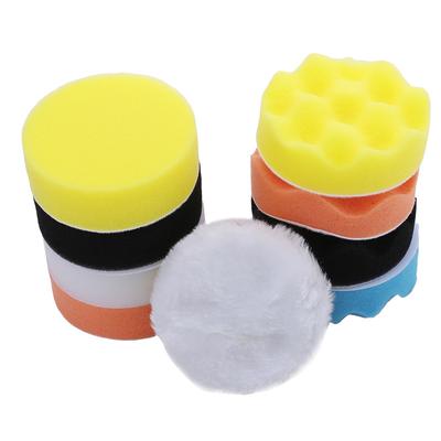 Polishing Sponge Plate Set Imitation Plush Waxing Angle Grinding Cleaning Sponge Wheel Car Beauty Set Electric Drill Polishing