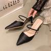 High-heeled Sandals Women's Thin Heels Pointed Summer 2025 New Outer Wear Bag Head Half Slippers