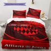 Biancheria da letto personalizzata FC Bayern Monaco, Set piumone Copripiumone Federa Regalo di Compleanno per la Casa(1 * copripiumino + 2 * federa, senza nucleo) -HE56