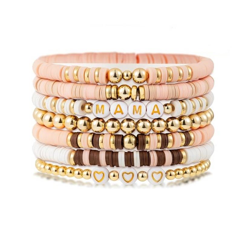 JYL TS Bracelet Stackable  MAMA Beads Nurtures Maternal Love & Blessings