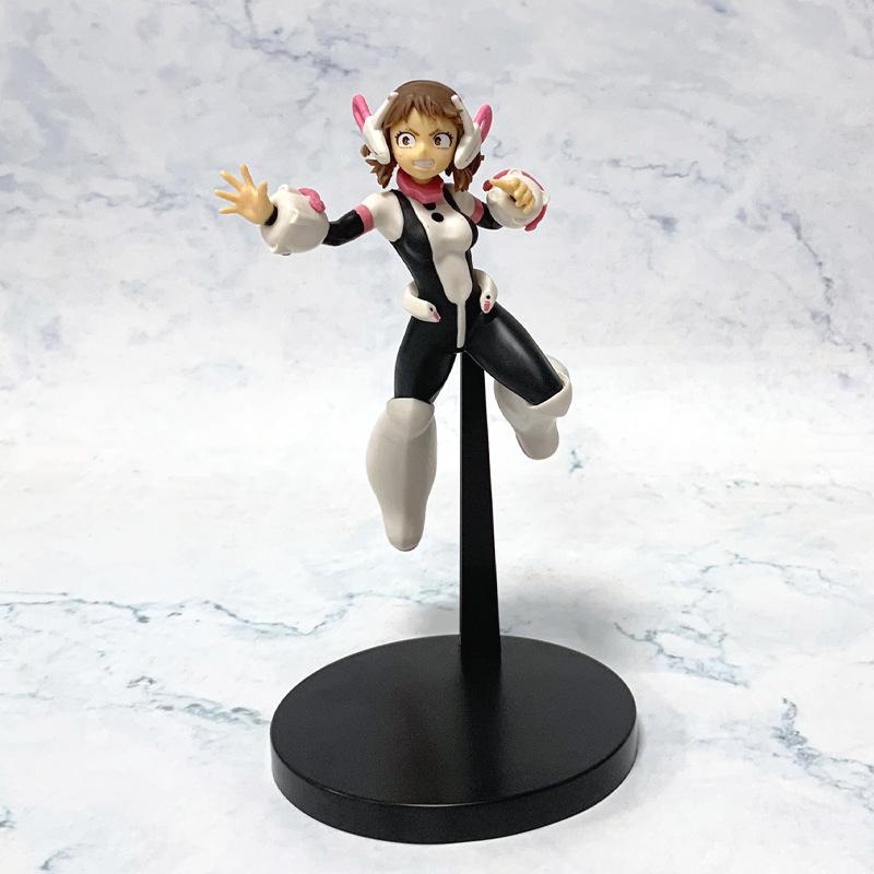 18cm My Hero Academia Anime Peripheral Hero Uraraka Ochako Action Figures PVC Figure Decoration Collectible Statue Toy Christmas Gift