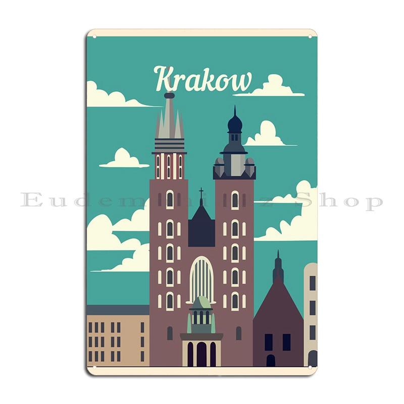 Krakow Metal Sign Retro Cinema Cinema Custom Cinema Tin Sign Poster 20x30cm(7.8x11.8inch)