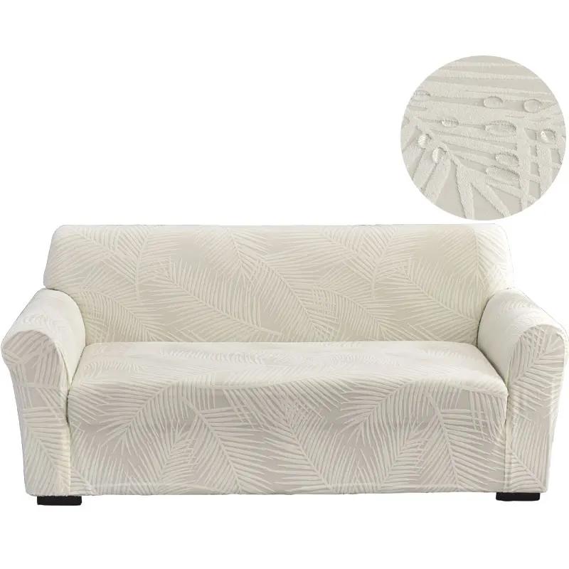 Water Repellent Woven Fabric Jacquard Sofa Protectors 1/2/3/4 Seats For Den Thickened Flexible L Shaped Sofa Furniture Cover Protector Removable