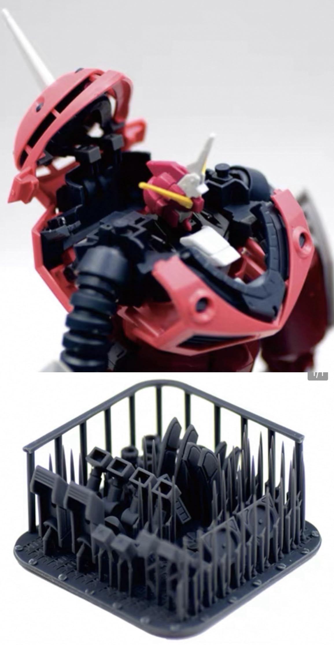 

MS Robot Modification 3D Printer PLA Separation Effect for HG SEED FREEDOM Detail-Up Parts, (Armor 1/144 Z Gok Ver.) [Used] серый