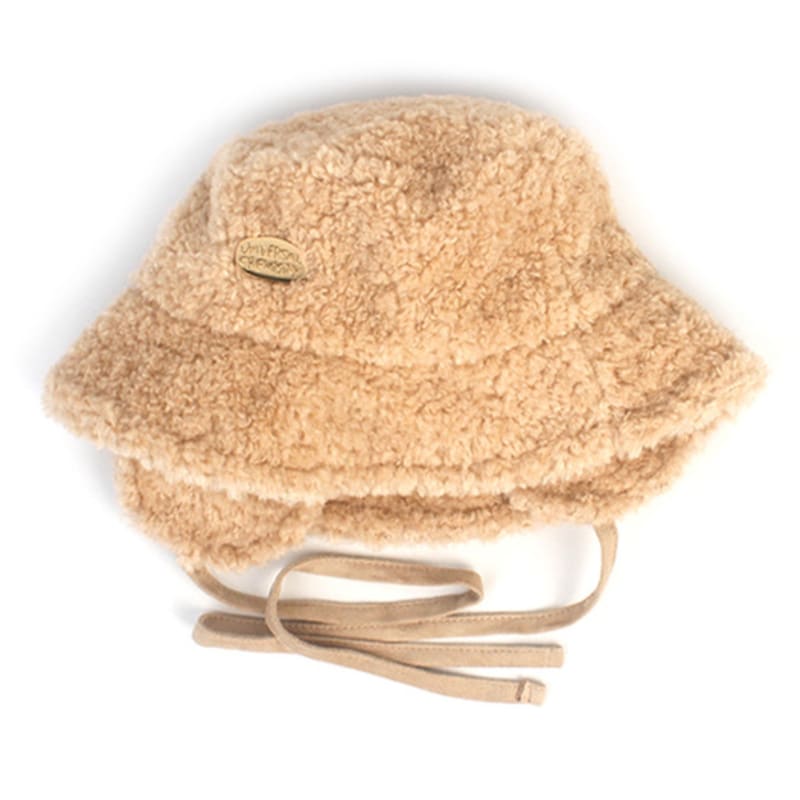 

Universal chemistry Baby Fur Beige Earflap Bucket Hat FREE