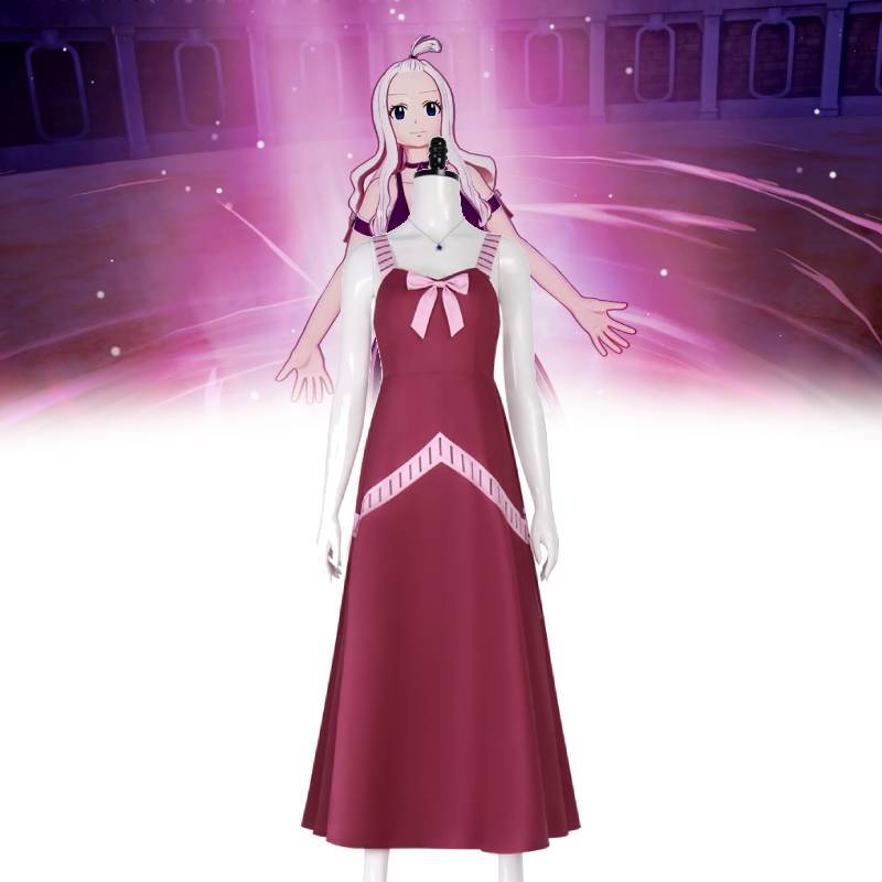 Fairy Tail Mirajane Strauss Cosplay Costume With Polyester Fabric For Halloween Anime Fandoms