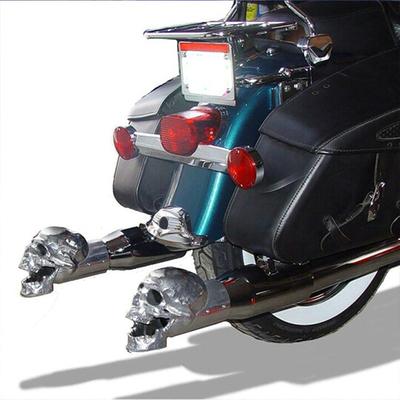 Schedel Uitlaatpijp Uitlaattip Halloween Decoratie Schedel Uitlaatpijp Decoratie Voor Auto's En Motorfietsen 1.97inch Decoratief