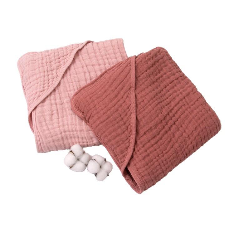 Baby Hooded Swaddle Blanket: Six-Layer Thick Gauze Bath Towel, A-Class Quality
