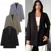 Women's Tailoring Blazers Straight Office Blazer for Women Outerwears Casual Blazer Woman Long Sleeve Lady Jackets
