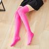 JK Spice Girl Student Velvet Pure Black Short Medium Tube Calf Half Over Knee White Stockings Children Summer Spring and Autumn