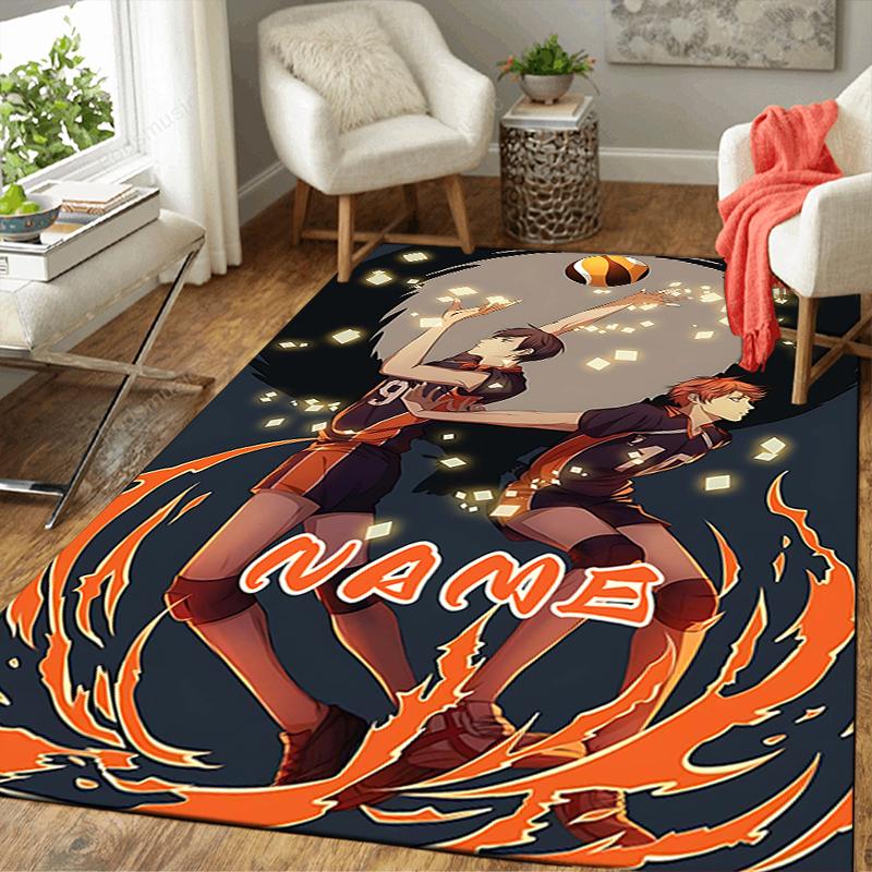 Custom 1Pc Haikyuu Team Spirit Rug Office Carpet Indoor Outdoor Entrance Doormat Nonslip Soft And Comfortable Living Room D291589