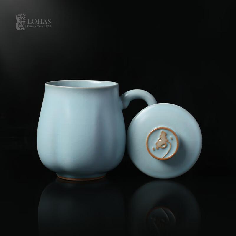 Lu Bao Ru Kiln Ceramic Lidded Tea Mug